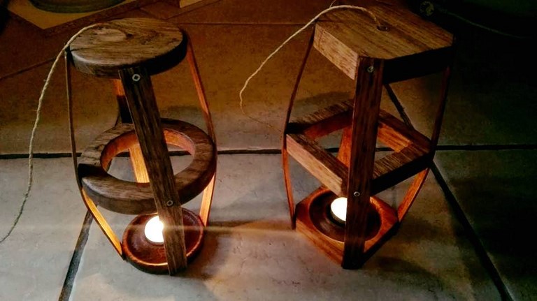 Photophore ébénisterie