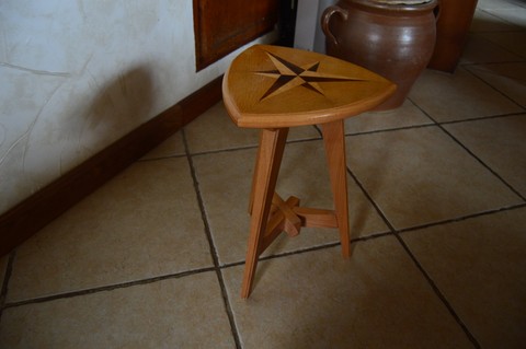 Tabouret ébéniste d'art