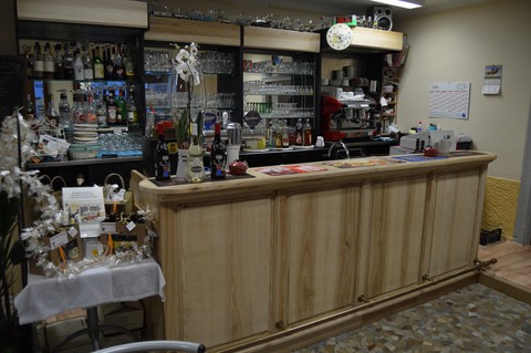 Comptoir de bar d'ébéniste